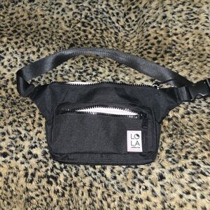 LOLA Classic Black Belt Bag